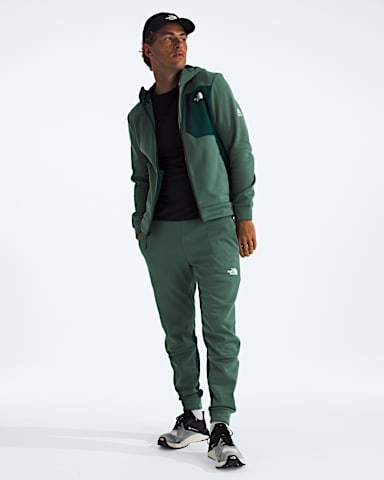 Mens Mountain Athletics FullZip Fleece TNF Duck GreenDeep Nori HERO2