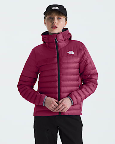 Womens Terra Peak Hybrid Hoodie TNF Cyber BerryMystic Haze Main