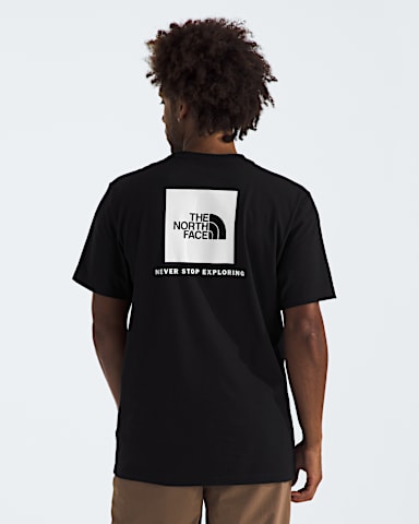 Mens Evolution Box NSE Regular ShortSleeve Tee TNF TNF BlackTNF White Main