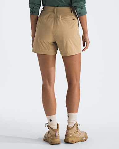 Womens Basin 5 Shorts TNF Khaki Stone BACK