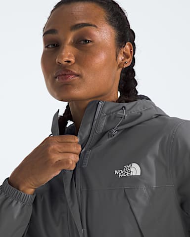 Womens Antora Rain Jacket TNF Smoked Pearl HERO3