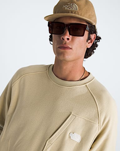 Mens Terry Relaxed Crew TNF Gravel HERO3