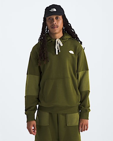 Mens Terry Relaxed Hoodie TNF Forest Olive Main