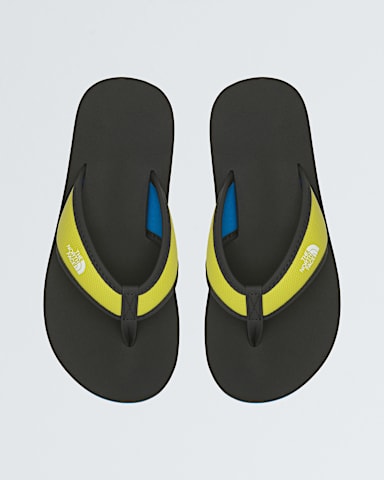 Youth Base Camp FlipFlops TNF Sulphur Spring GreenHero Blue DETAILINSTEP
