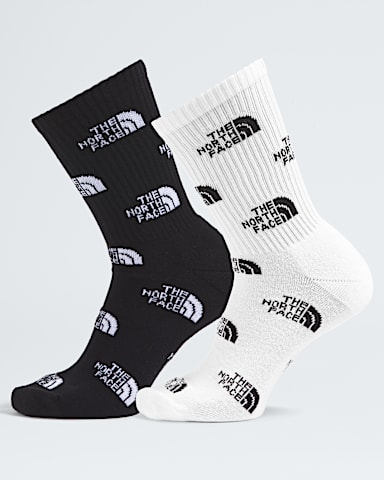 Everyday Crew Socks Logo2P TNF TNF BlackTNF White HERO