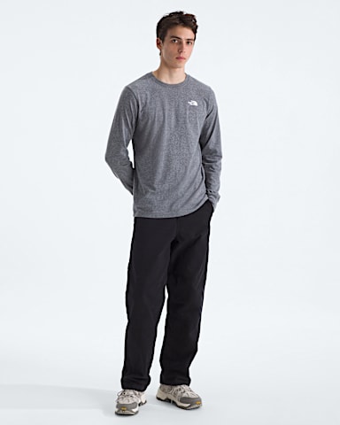 Mens Evolution Box NSE Regular LongSleeve Tee TNF TNF Mid Grey Heather HERO2