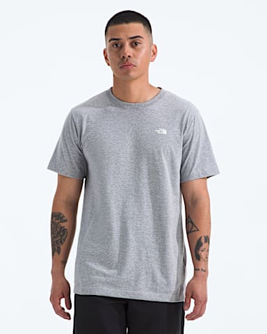 Tshirt manches courtes Evolution avec logo carr NSE pour hommes TNF Bruyere Gris Pale TNF BACK