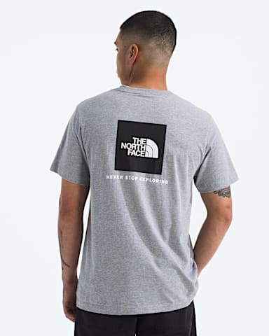 Tshirt manches courtes Evolution avec logo carr NSE pour hommes TNF Bruyere Gris Pale TNF HERO