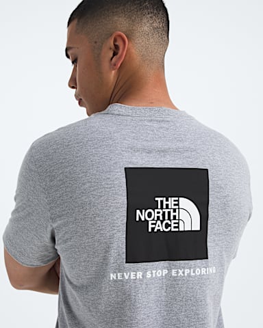 Tshirt manches courtes Evolution avec logo carr NSE pour hommes TNF Bruyere Gris Pale TNF HERO2