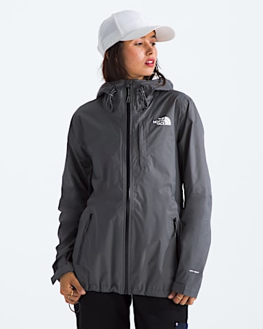 Womens Alta Vista Rain Jacket TNF Smoked Pearl HERO