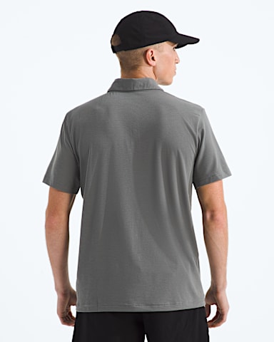Mens Adventure Polo TNF Smoked Pearl BACK
