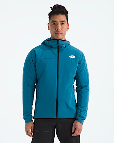 Mens Summit Series Casaval Hybrid Hoodie TNF Dusk Blue HERO