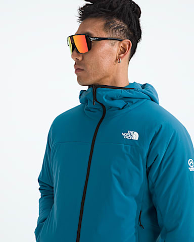 Mens Summit Series Casaval Hybrid Hoodie TNF Dusk Blue HERO3