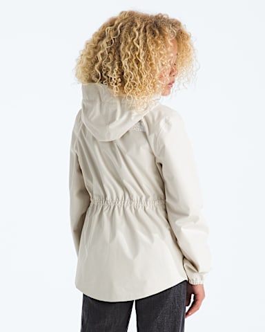 Girls Antora Rain Jacket TNF White DuneWhite Dune BACK