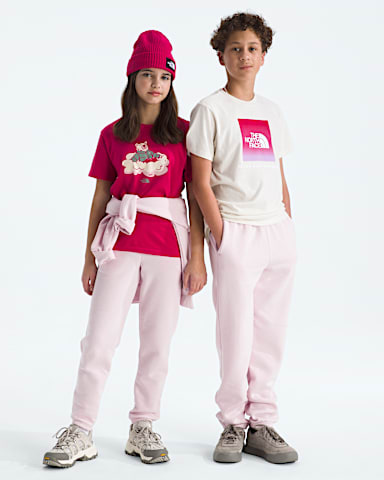 Boys Girls Evolution Simple Dome Pants TNF Pale Blossom Main