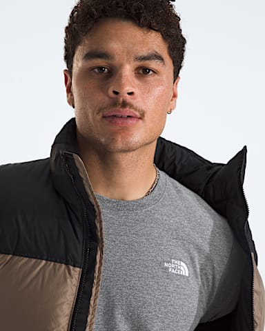 Mens Evolution Simple Dome Regular LongSleeve Tee TNF TNF Mid Grey Heather HERO2