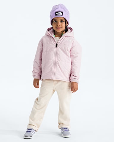 Veste rversible Shasta fermeture clair pour petites filles TNF Fleur Pale HERO