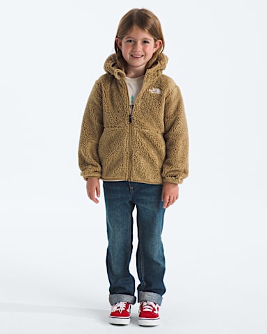Chandail capuche Campshire avec fermeture clair pour enfants TNF Brun Teddy HERO2