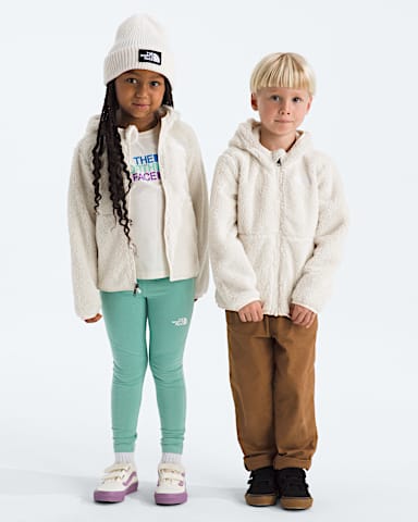 Chandail capuche Campshire avec fermeture clair pour enfants TNF Dune Blanche HERO