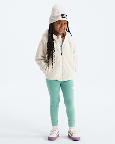 Chandail capuche Campshire avec fermeture clair pour enfants TNF Dune Blanche HERO3
