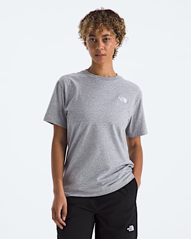 Womens Evolution Simple Dome Relaxed ShortSleeve Tee TNF TNF Pale Grey Heather Main