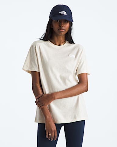 Womens Evolution Simple Dome Relaxed ShortSleeve Tee TNF White Dune Main