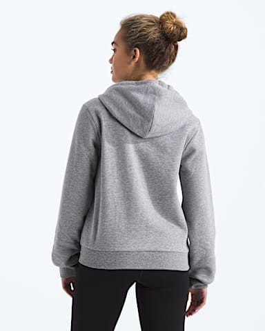Womens Evolution Simple Dome Regular FullZip Hoodie TNF TNF Pale Grey Heather BACK