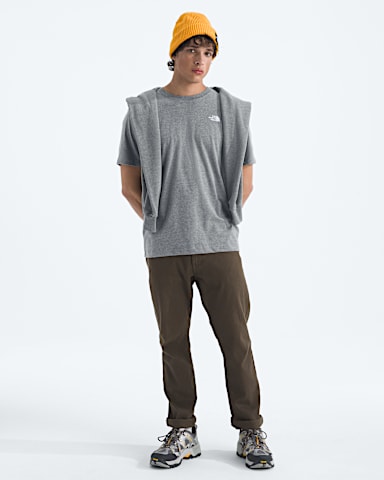 Mens Evolution Simple Dome Regular ShortSleeve Tee TNF TNF Mid Grey Heather HERO2