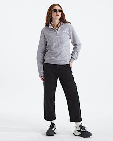 Womens Evolution Simple Dome Regular Zip TNF TNF Pale Grey Heather HERO2