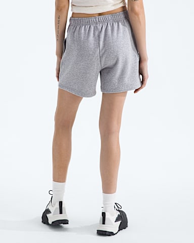Womens Evolution Simple Dome Regular Shorts TNF TNF Pale Grey Heather BACK