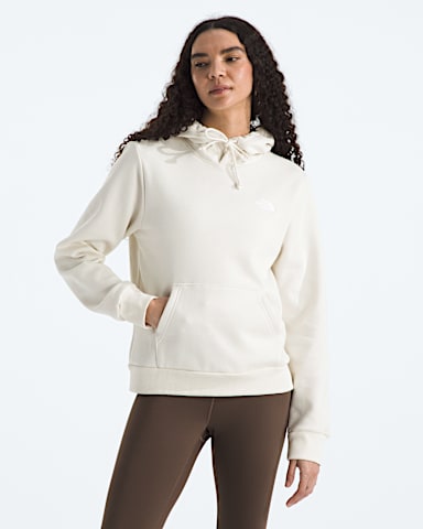 Womens Evolution Simple Dome Regular Hoodie TNF White Dune Main