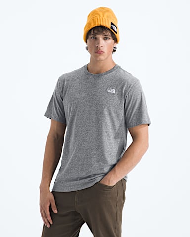 Mens Evolution Simple Dome Regular ShortSleeve Tee TNF TNF Mid Grey Heather Main