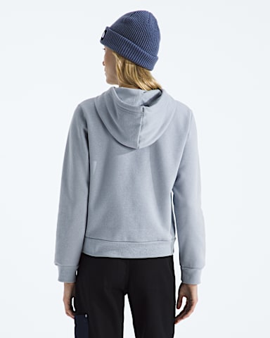 Womens Evolution Simple Dome Regular Hoodie TNF Blue Flax BACK