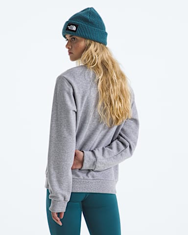 Womens Evolution Simple Dome Regular Crew TNF TNF Pale Grey Heather BACK