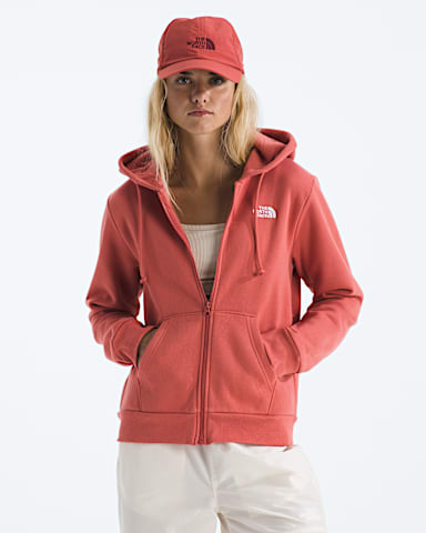 Womens Evolution Simple Dome Regular FullZip Hoodie TNF Mars Dust Main