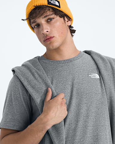 Mens Evolution Simple Dome Regular ShortSleeve Tee TNF TNF Mid Grey Heather HERO3