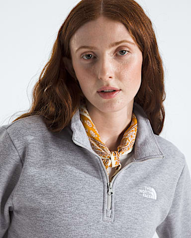Womens Evolution Simple Dome Regular Zip TNF TNF Pale Grey Heather HERO3