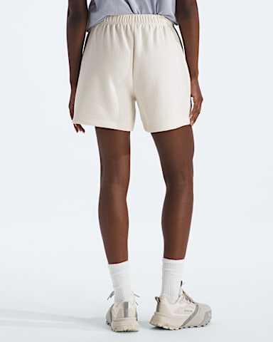Womens Evolution Simple Dome Regular Shorts TNF White Dune BACK