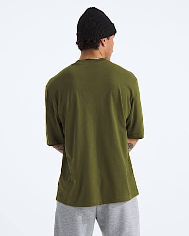 Mens TNF Essential Simple Dome Oversize ShortSleeve Tee TNF Woodland Green BACK