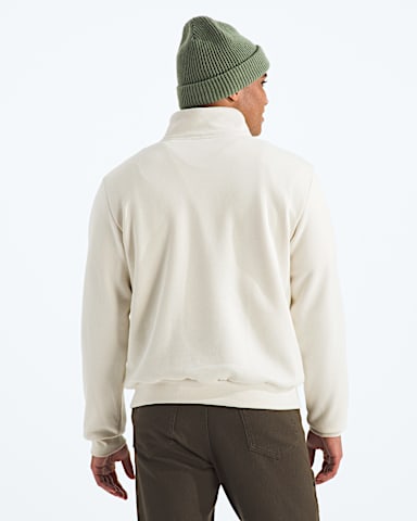Mens Evolution Simple Dome Regular Zip TNF White Dune BACK
