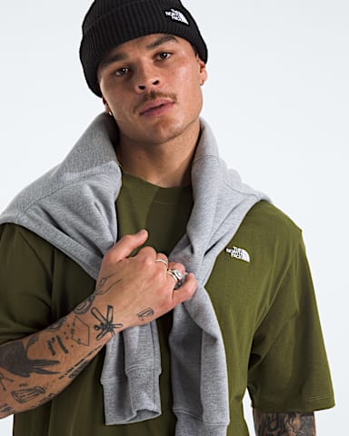 Mens TNF Essential Simple Dome Oversize ShortSleeve Tee TNF Woodland Green HERO2