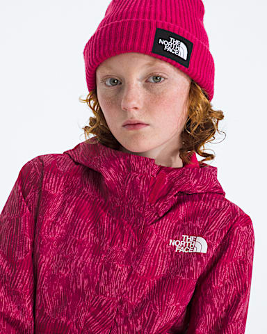 Girls Antora Rain JacketPrint TNF Lali Guran Regenerative HERO3