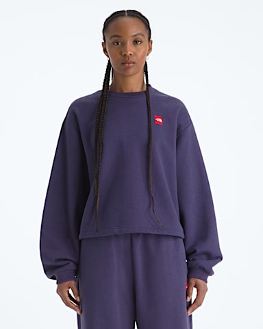 Womens TNF Red Box Crew TNF Eternal Purple Main