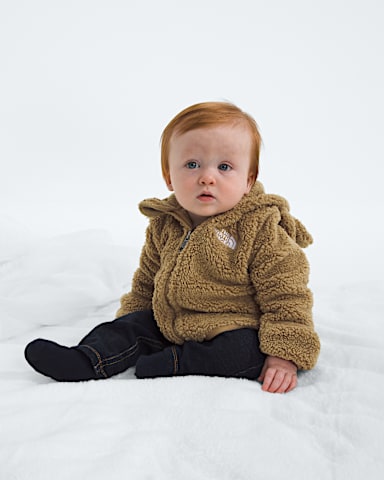 Chandail capuche Campshire avec fermeture clair pour bb TNF Brun Teddy HERO