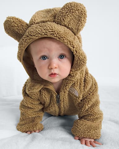 Chandail capuche Campshire avec fermeture clair pour bb TNF Brun Teddy HERO3