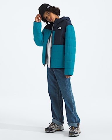 Boys Reversible Shasta FullZip Hooded Jacket TNF Dusk BlueSummit Navy HERO2