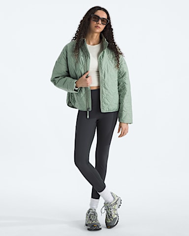 Womens Diamond Peak Insulated Jacket TNF Slate Moss HERO2