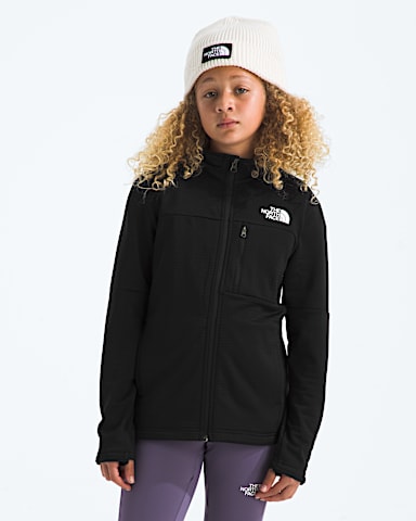 Couche intermdiaire Hike fermeture glissire pour garons et filles TNF Noir TNF HERO3
