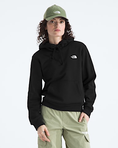 Womens Evolution Simple Dome Regular Hoodie TNF TNF Black HERO