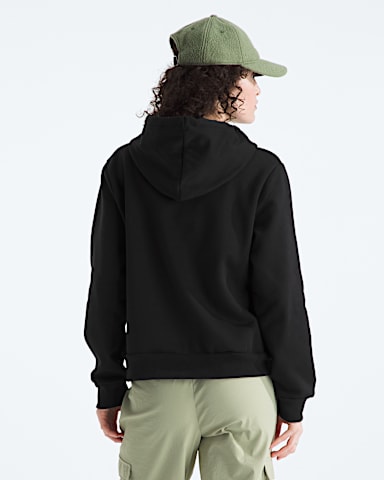 Womens Evolution Simple Dome Regular Hoodie TNF TNF Black BACK